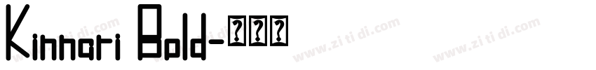 Kinnari Bold字体转换